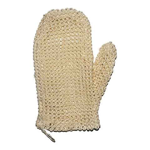 TTYBG Classic Natural Sisal Bath Spa Shower Scrubber Sponge Fiber Glove Mitt Soften Smooth Renew Skin Anti-Aging Eco-Friendly Pack of 1 Cover