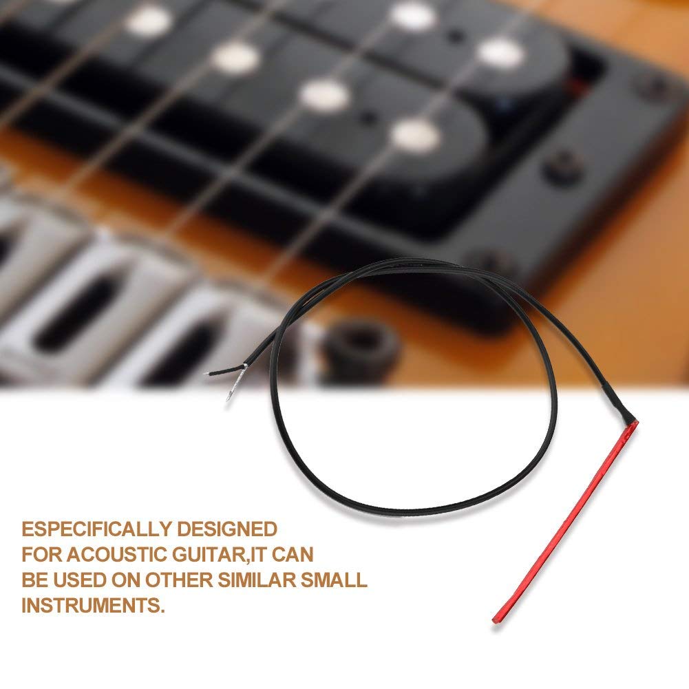 Bnineteenteam Pickup gitarowy pod mostem pasywny przetwornik piezoelektryczny do akcesoriów do instrumentów gitarowych