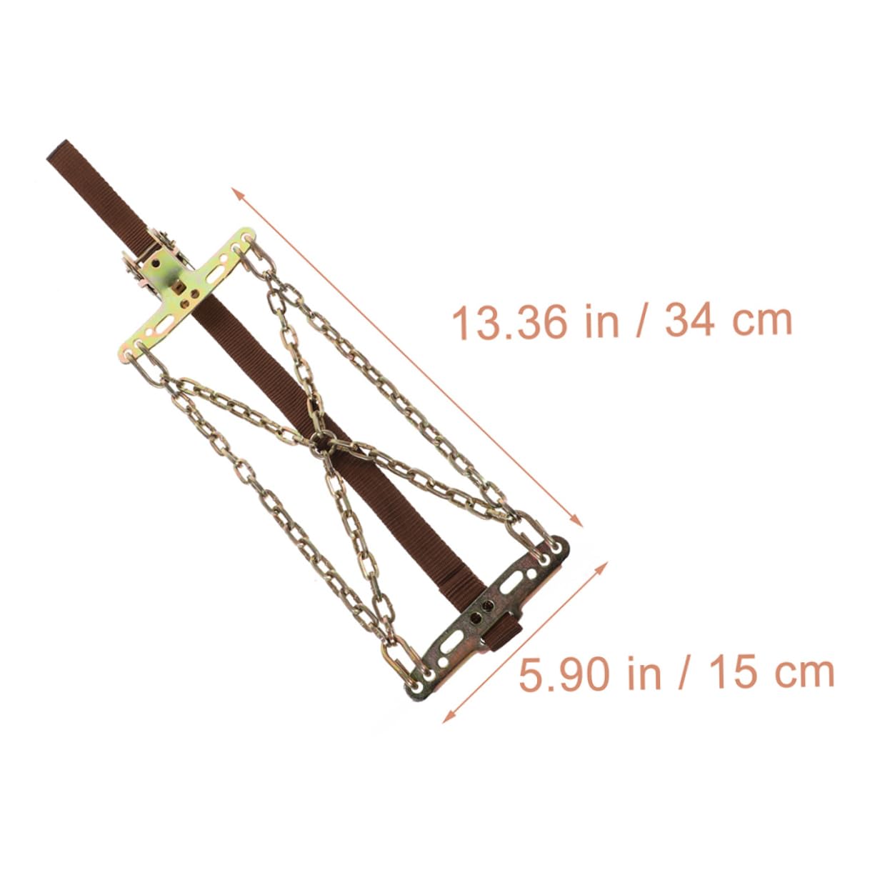 Alipis 2pcs Auto Tire Traction Chains Car Pickup Universal Snow Tire Chains Non-slip Emergency Traction for Winter