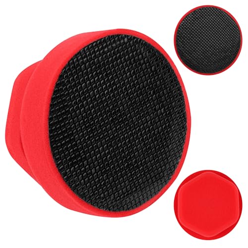 Synthetic Clay Bar Sponge Luxiv Red Magic Car Clay Bars Auto Detailing with Hexagonal Handle Clay Bar Ball for Car Detailing Smooth Clean