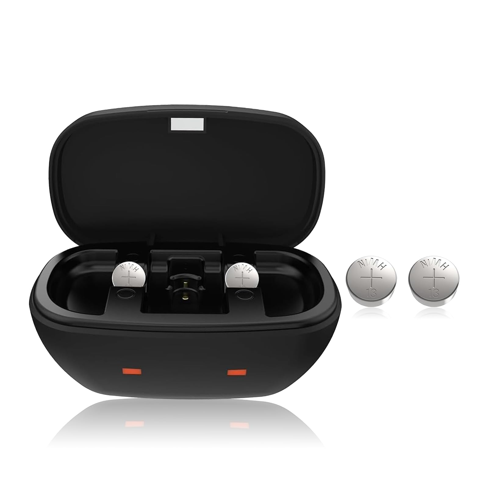 13 batterie ricaricabili per apparecchi acustici e 13 caricabatterie, caricabatterie per apparecchi acustici, valigetta da viaggio per P13, amplificatore per apparecchi acustici, con 4 confezioni da
