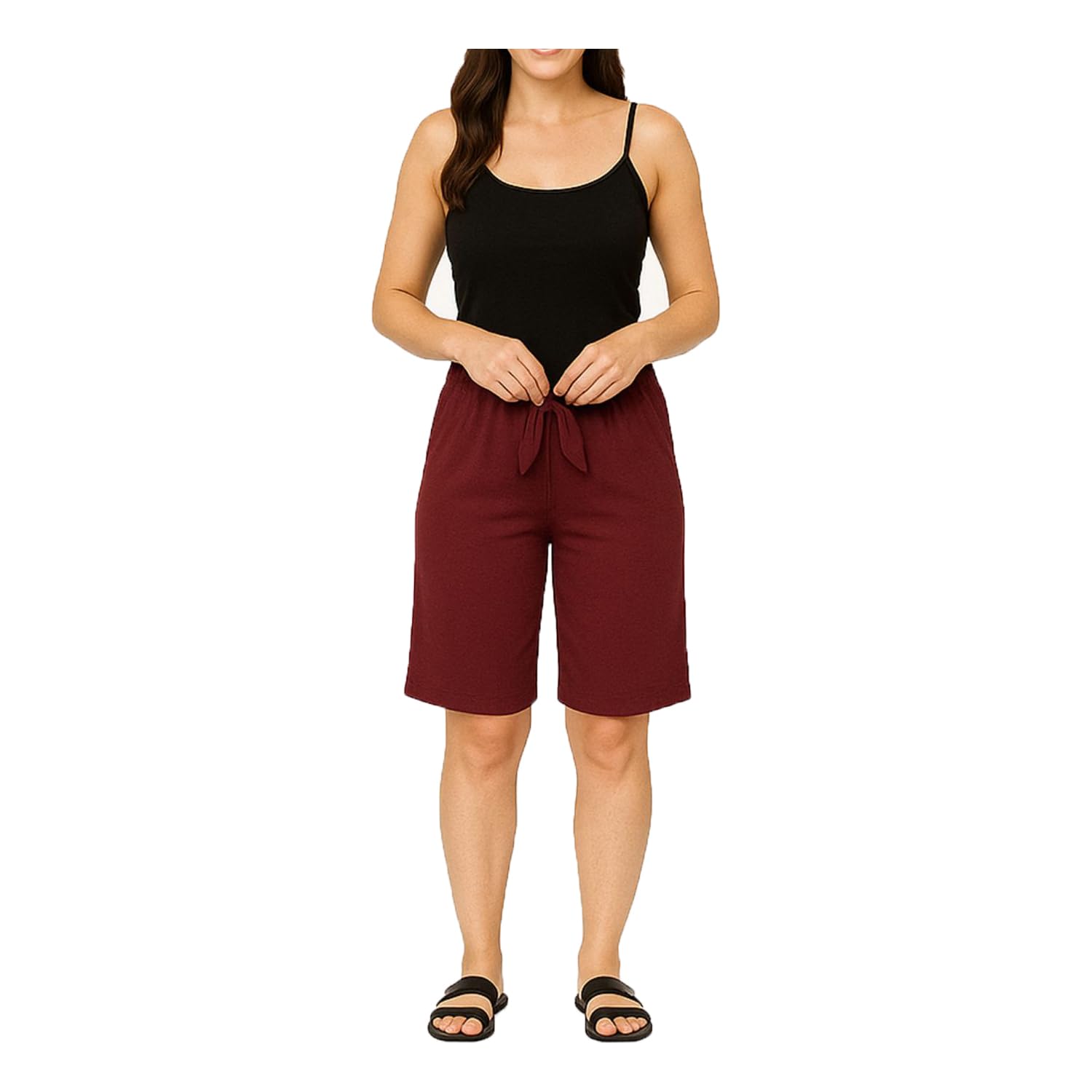 Women's Plain Shorts Single Pack-image-42