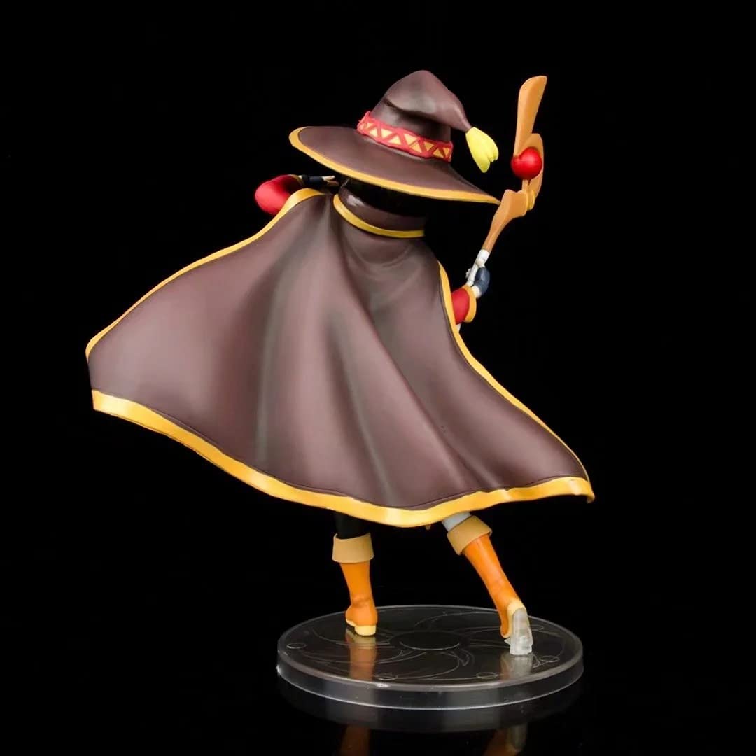 KonoSuba - Figura Di Megumin In PVC, Modello Da Collezione 20 Cm Con Testa Snodabile, Decorazione Da Scrivania, Regalo Per Otaku