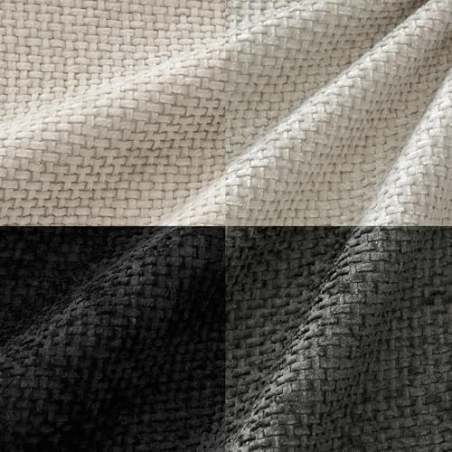 Image of MIULEE Pack of 4 Couch Halloween Throw Pillow Covers 18x18 Inch Neutral Cream /Grey Soft Decorative Chenille Pillow Covers Farmhouse Accent Cushion Covers for Boho Home Decor Sofa Bedroom Living Room