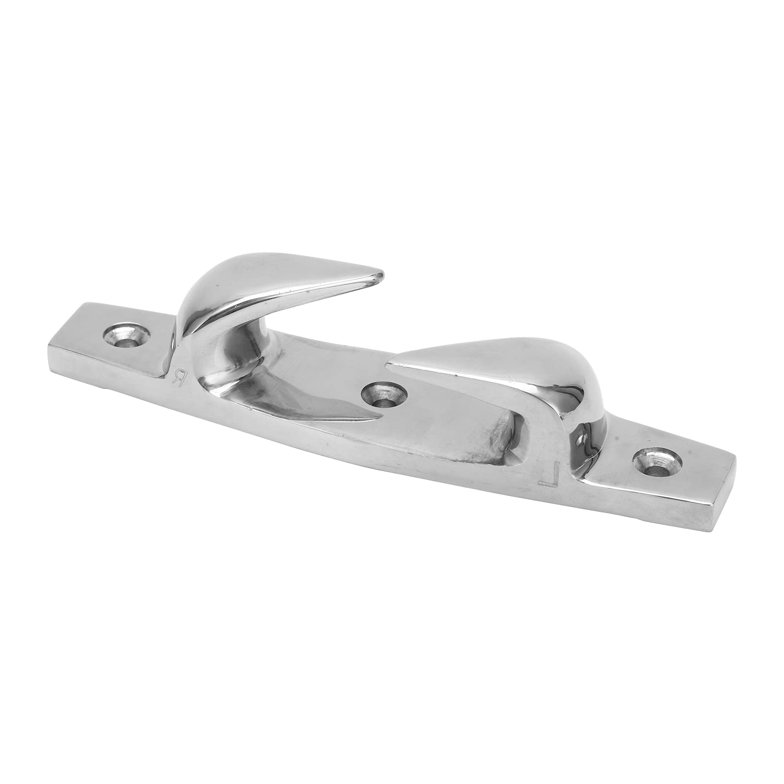 equlup 155mm/6.1in Right Straight Bow Chock Cleat Stainless Steel Rope Guide Anchoring Mooring Line Cleat Chock for Marine Boat Yacht