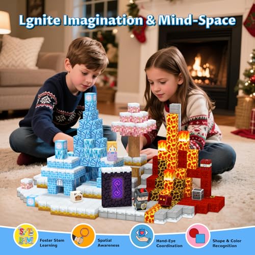 Image of Magnetic Blocks , Building Toys for Boys & Girls, Birthday Gifts For Kids