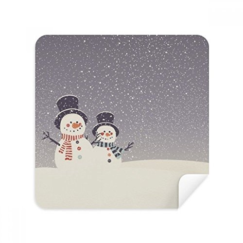 Téléphone screen cleaner bonhomme de neige en suède pour garder vos verres propres à l'hiver