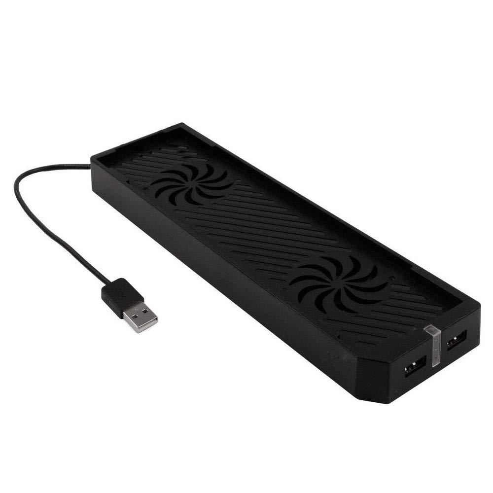 OSTENT Doppelter Lüfter Kühlerständer Twin USB Hub für Xbox One X Console