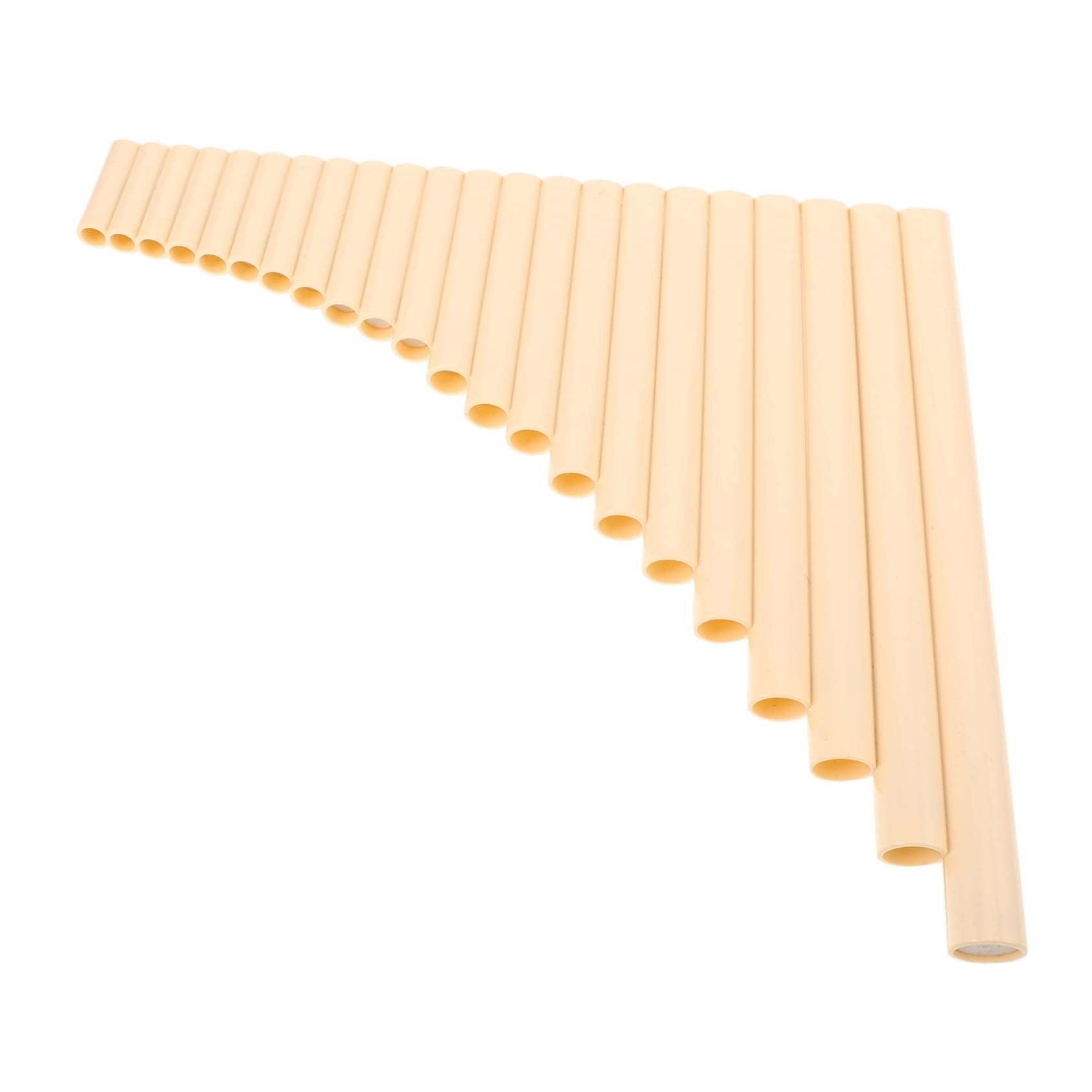 Flauto di Pan Tradizionale Tonalità G 22 Tubi, Beige | Plastica, Esecuzione da Sinistra o Destra, per Concerti Classici e Didattica Musicale