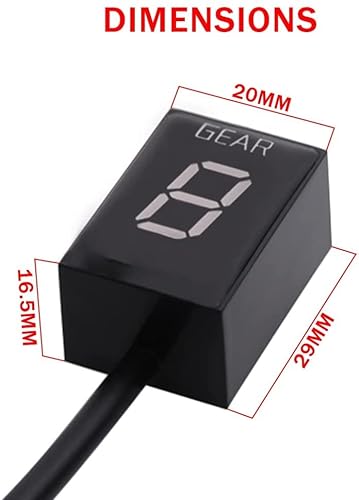 MOQIAOSEIKO Motorrad Geschwindigkeitsanzeige Ganganzeige Schaltleuchte kompatibel mit Kawasaki Z750 Z 750 Z1000 2007 2008 2009 ECU-Stecker Direktmontage 1-6