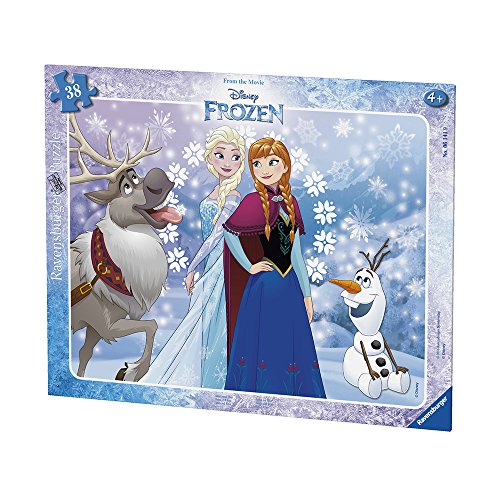 Ravensburger Kinderpuzzle - 06141 Anna und Elsa - Rahmenpuzzle für Kinder ab 4 Jahren, Disney Frozen Puzzle mit 40… – Bild 2