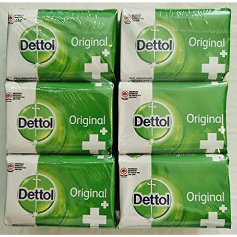 Dettol Original Antibacterial Soap, 3.5 Ounce/100 gr (Pack of 6) Cover