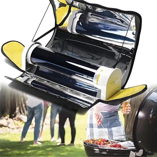 Solar Stove Portable, Stove Solar Oven,Solar Cooker for Outdoor Cooking with 4.5L Large Capacity Cook meals in 20 min For Camping, Travel, Beach etc