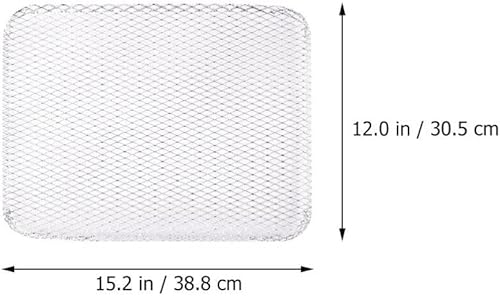 Miniatura 7 de Kichvoe 5 alfombrillas de malla de aluminio de grado alimenticio antiadherentes para cocinar al aire libre, versátiles alfombrillas desechables para