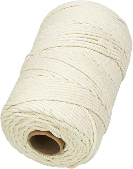 Amazon Prime Home マクラメ紐 マクラメコード 麻紐 編み糸 コットン Diy 装飾 手芸 3mm 500ｍ ホワイト アクセサリー用紐 糸 通販