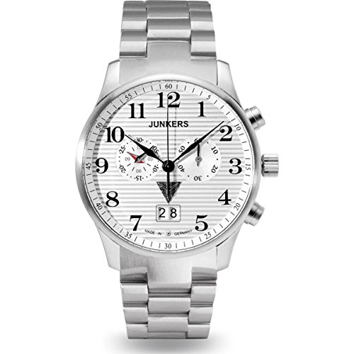 Junkers uomo-orologio Cronografo in acciaio inox
