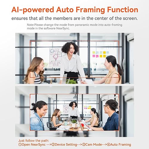 Nuroum V32-AF 4K Webcam for PC 60fps Web Camera with Auto Focus & Noise Cancelling Mics - Image 4