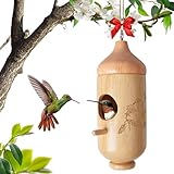 Hummingbird House, Wooden Hummingbird Houses for Outside...