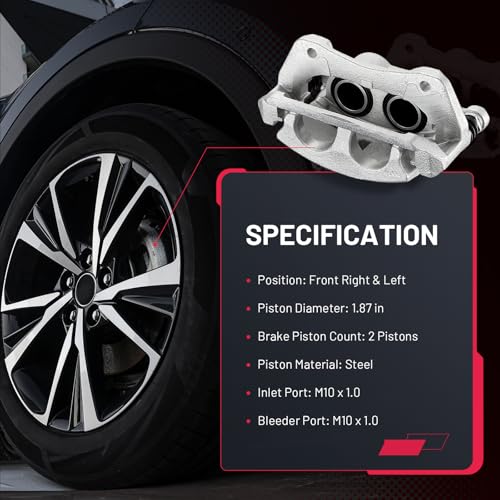 Image of BDFHYK 19-B3826A 19-B3827A Front Disc Brake Caliper Assembly Compatible with Honda Pilot /Ridgeline 2016-2021, Compatible with Acura MDX 2014-2019, 3.5L V6 GAS 2pcs