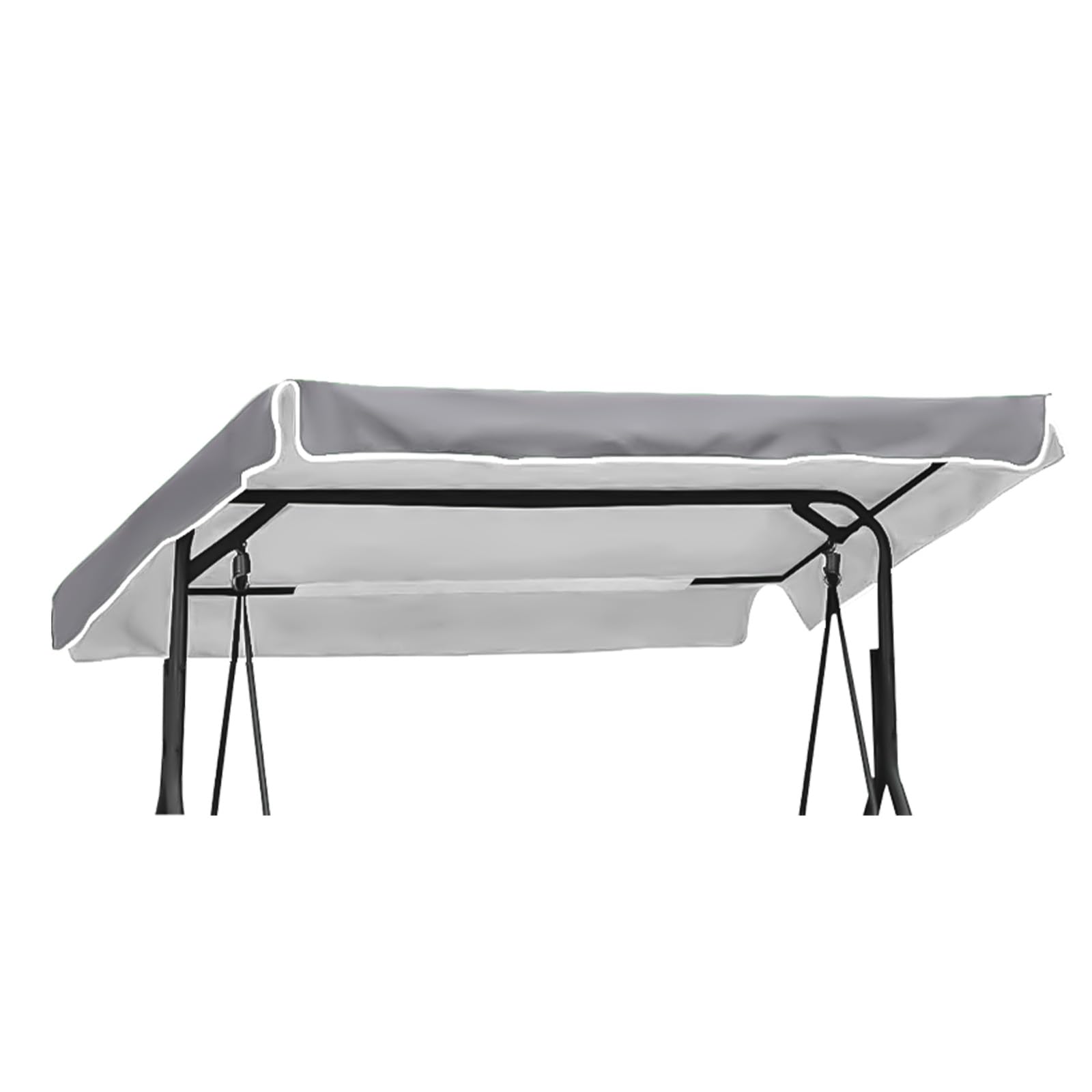 Toit Balancelle Toit de Rechange pour Balancelle Balançoire Imperméable Beige/Vert/Gris Convient à de Nombreuses Tailles, 200 x 145 cm