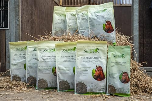 Stiefel Hustenkräuter für Pferde, 100% naturbelassene Kräutermischung, kann die Atemwege und Bronchien unterstützen, dauerhaft oder in gezielten Phasen, 1kg