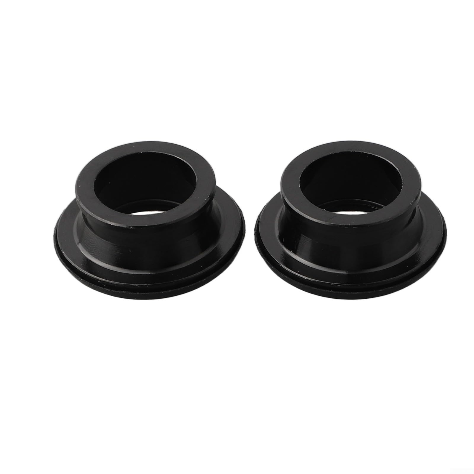 Hosrivae Hub Thru Axle QR Quick Release End Cap Converter, Aluminum Alloy Front M9 to 15mm 100mm & Rear M10 to 12mm 135-142mm 8/11/12 for MTB Road Bike Hubs, Black(15 * 100mm)