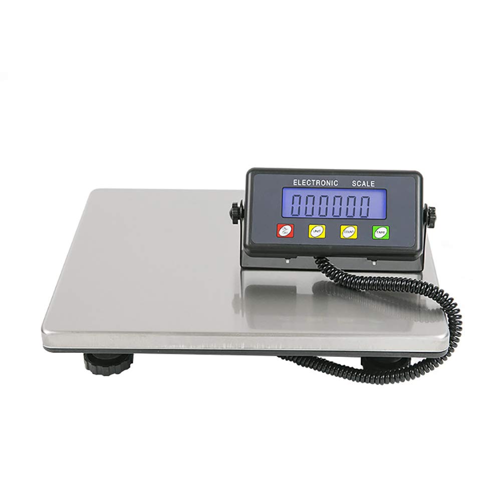 Bonvoisin - Balanza postal de 200 kg, 50 g, paquete de correo digital, báscula electrónica, plataforma comercial expresa para paquete de envío, batería no incluida resistente