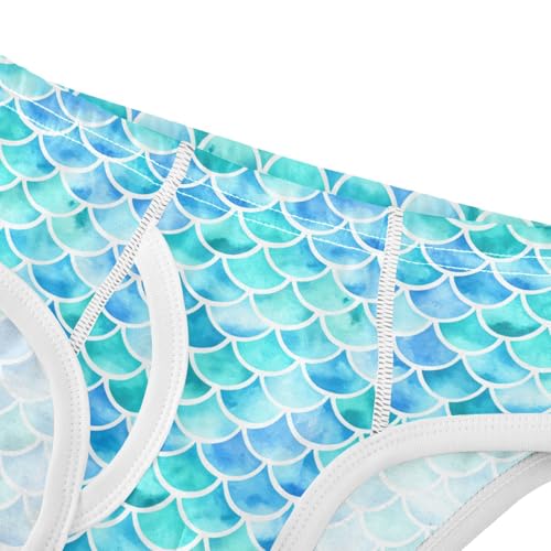 Blue Turquoise Mermaid Scales Toddler Boy's Underwear 2T 202c18984
