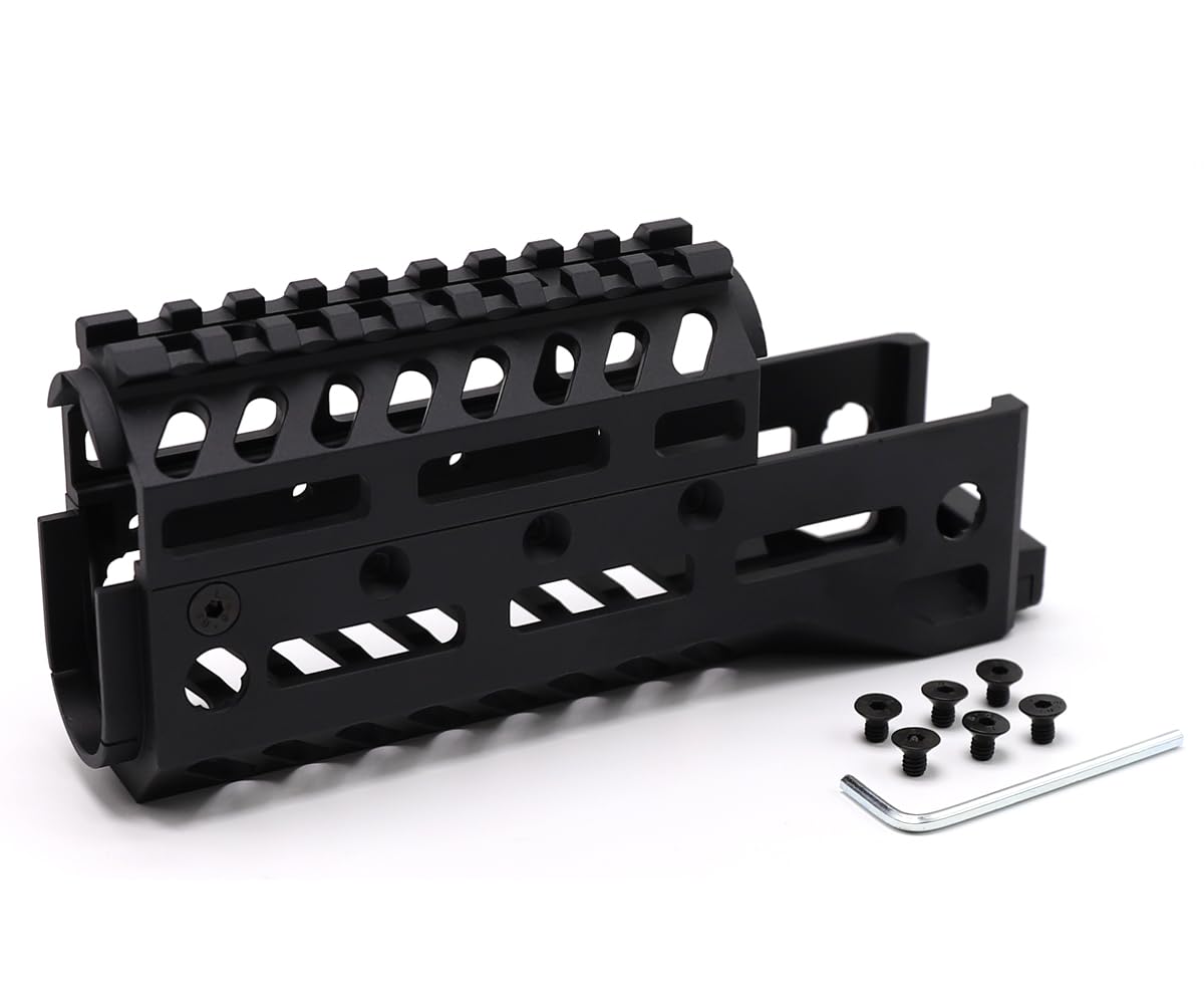 6.5 inch Black Two-pieces design drop-in style Universal AK M-system Handguard fits both RU &US AK47