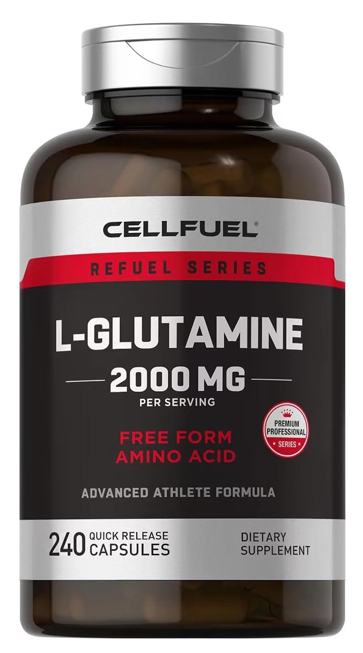 Amazon | 高純度 グルタミン 4粒2000mg (120000mg/ボトル) 240粒入 60