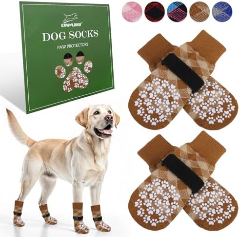 Dog Socks EXPAWLORER Anti Slip To Prevent Licking Paws,Dog Shoes