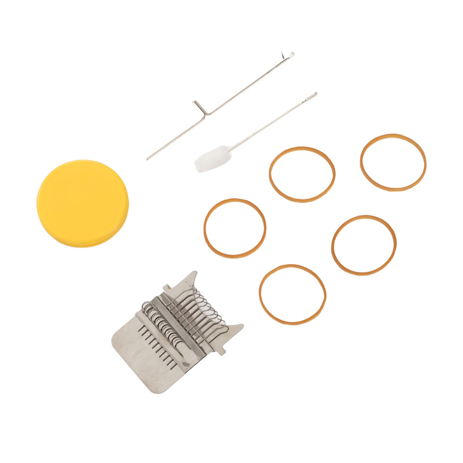 Jeanoko Uniquely Designed High Speed Knitting Alarm Machine, with Metal Strap Hook and Plastic Disc, Function: Sewing Helper, Create Various Patterns (10 Pins)