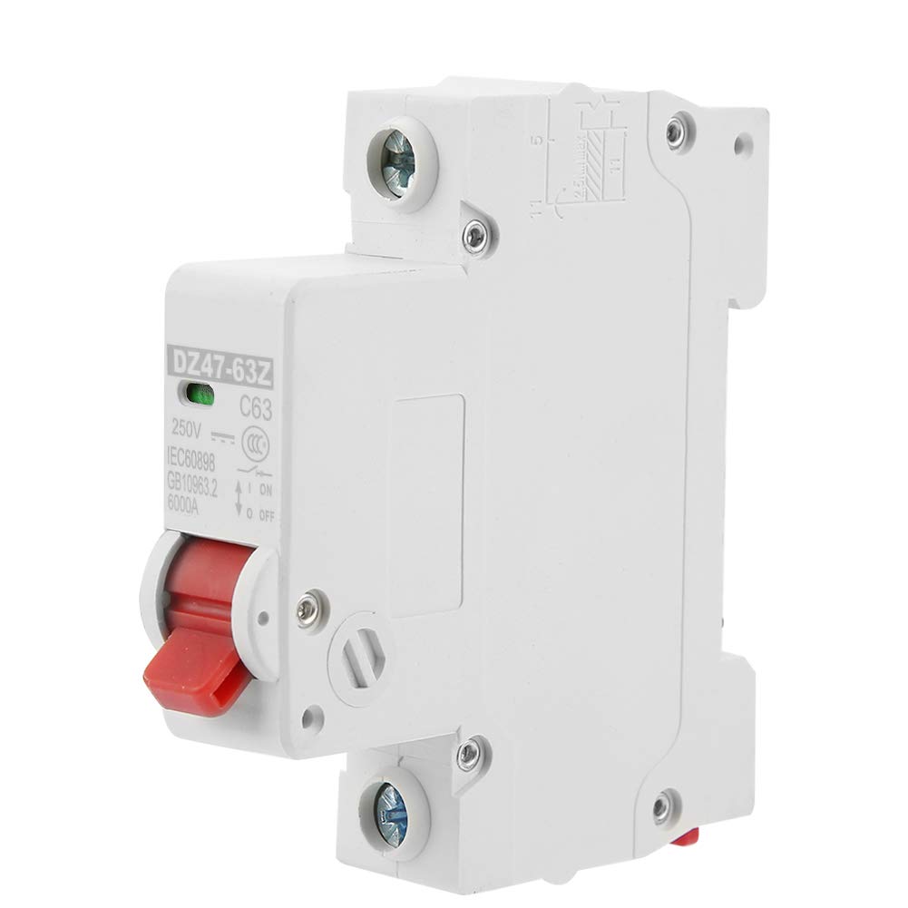 IEUMJNAT DC Miniature Circuit Breaker, 1P Reliable DZ47-63Z-1P Air, for Bus Box Photovoltaic System