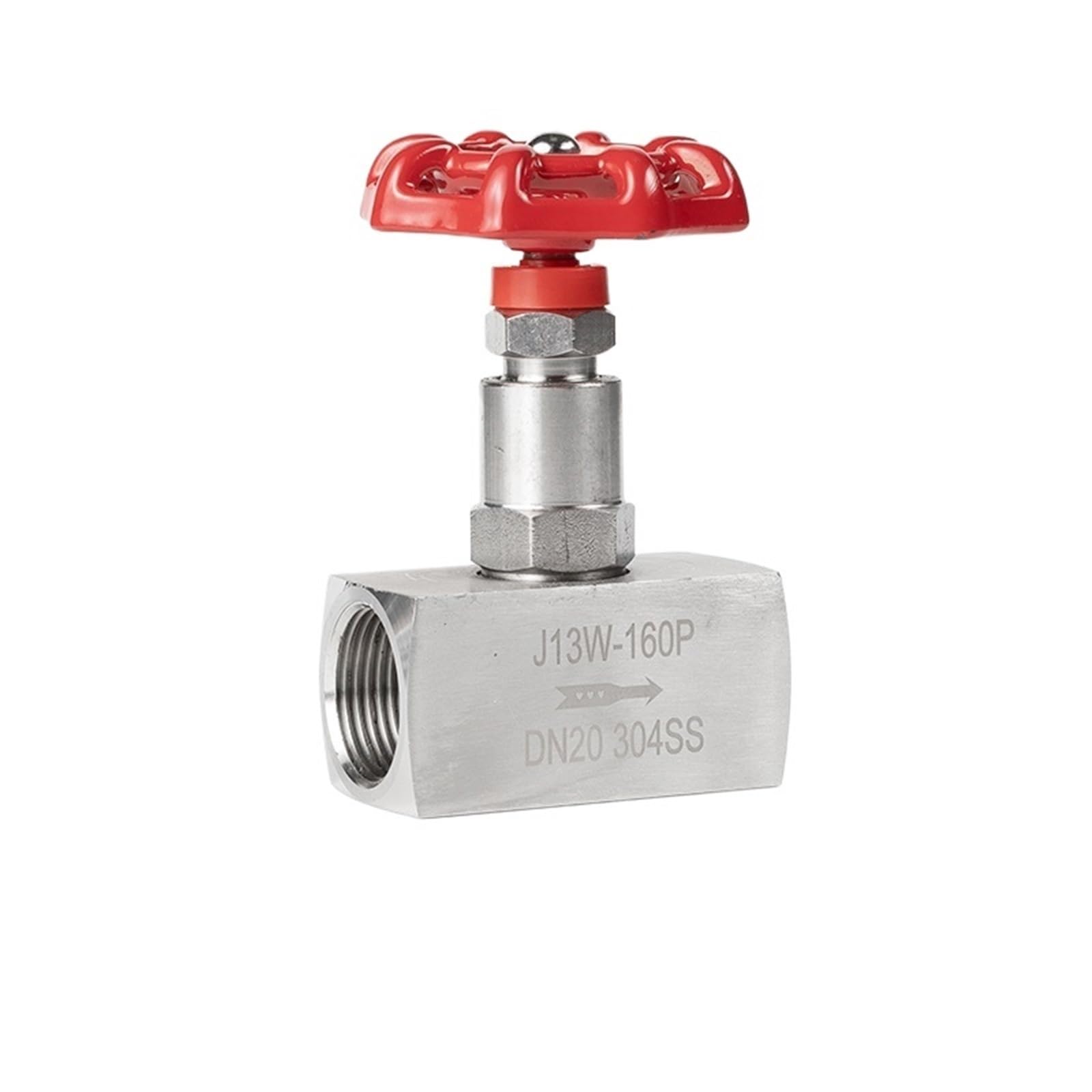 Vanne à aiguille acier inoxydable 304 femelle DN15 robinet pointeau haute pression J13W-160P