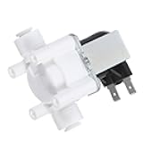 Sosoport 1/4 Inch 24v Electric Solenoid Valve for Water Dispenser, Normally Closed Inlet Valve Quick Connect, Plastic Water Inlet Switch for Reverse Osmosis and Washing Machine