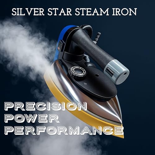 Image of Gemsy Silver Star steam 1800W, 220V Industrial Steam with Teflon Shoes Es-300L, 4.0 L Water-Tank (Gold)