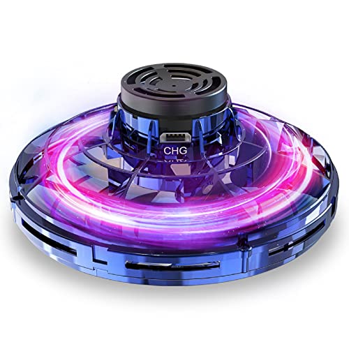 Hand Operated Drones for Kids or Adults, Flying Spinner Mini Drones, 360Â° Rotation Flying Ball Drones with Shinning LED Lights, Small UFO Toys for Indoor Outdoor Boys Girls Gift