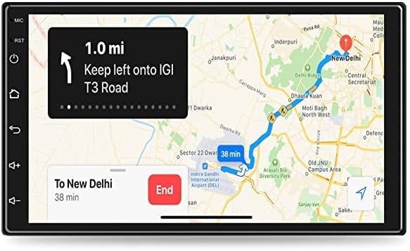 RidersCart Premium 7 Inch Full HD 1080 Touch Screen Android 10, Ultra IPS Display, Car Multimedia Player with 2GB RAM/32GB ROM/Bluetooth/WiFi/HiFi Audio - Supports iOS and Android