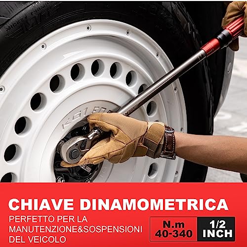 EZARC Chiave dinamometrica 1/2, 40-340