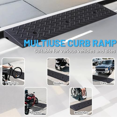 Rampas de Caucho PZ 6600 LBS Capacidad 39.37"L x 9.84"W miniatura 6