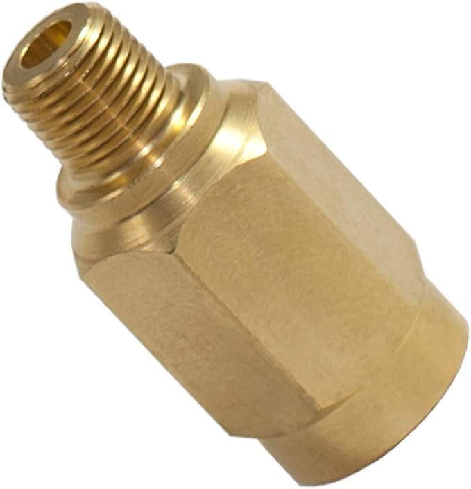 GlowShift Fuel Pressure Snubber Valve Sensor Adapter Compatible with 12