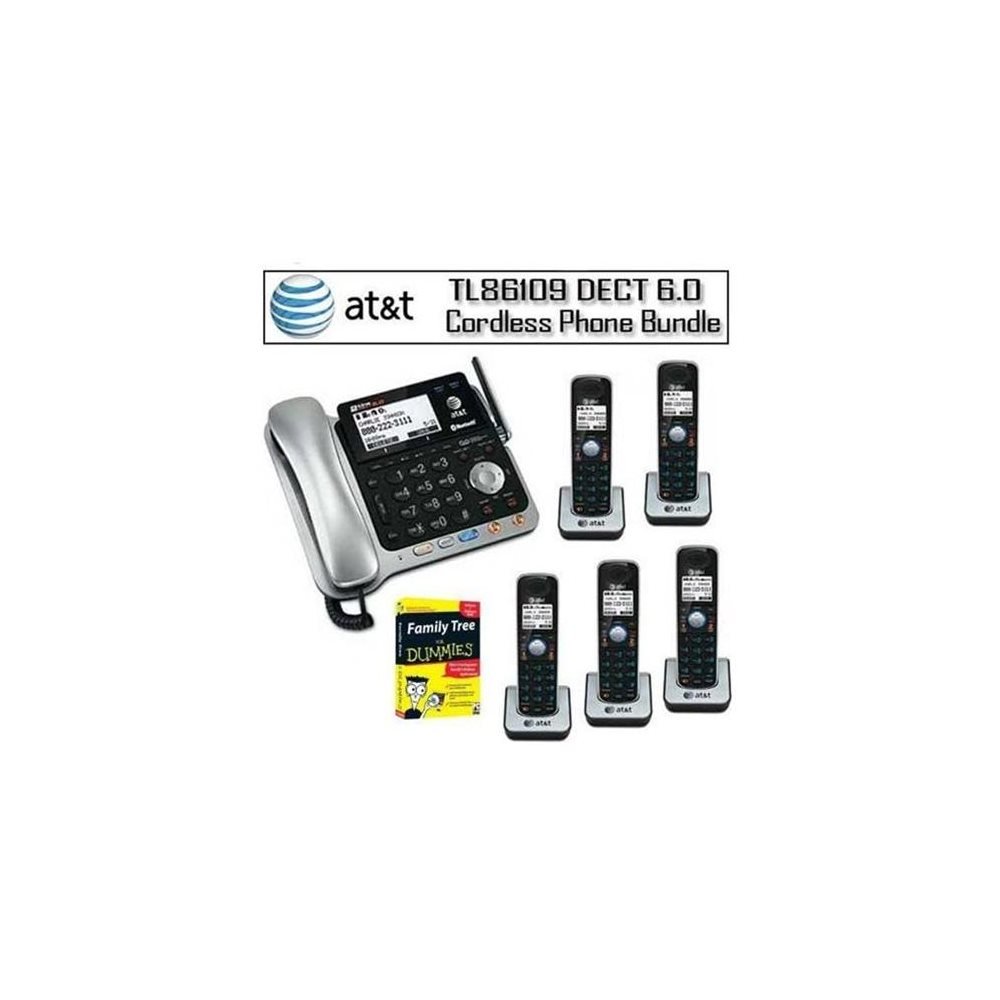 Amazon.com : AT&T TL86109 DECT 6.0 Bluetooth Cordless Phone System 