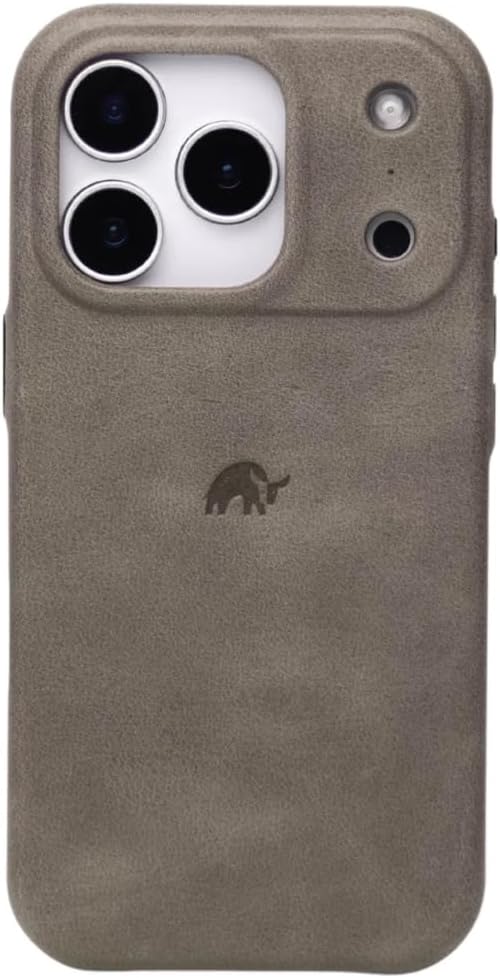 Bullstrap Contemporary Closed Bottom Handcrafted Leather Case for iPhone 16 Pro Max | No-Bulk MagSafe Compatible Premium Full-Grain iPhone 16 Pro Max Leather Case w/Beautiful & Unique Patina | Sienna