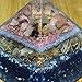 Orgonite Multi Tourmaline Orgone Energy Generator Pyramid with Rose Quartz for EMF Protection Healing Heart Emotion Balance Yoga Aid