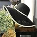 Produktbild Sonnenhüte Frauen Sonnenhut Floppy UPF 50 UV-Schutz Wide Brim Stroh-Strand Sonnenhut Sommerferien Accessroies Stopfbarer Adjustable Kappe, 3 Farben (Color : Black, Size : Adjustment Range 56-59cm)
