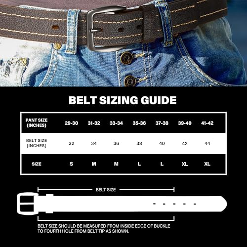 Wrangler Men’s Leather Belt Embossed Logo Casual Every Day Belt for Jeans3