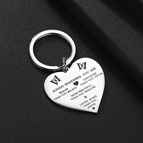 Stainless Steel Pendant Always Remember You are Braver Than You Believe Inspirational Letters Engraved Charm Necklace3