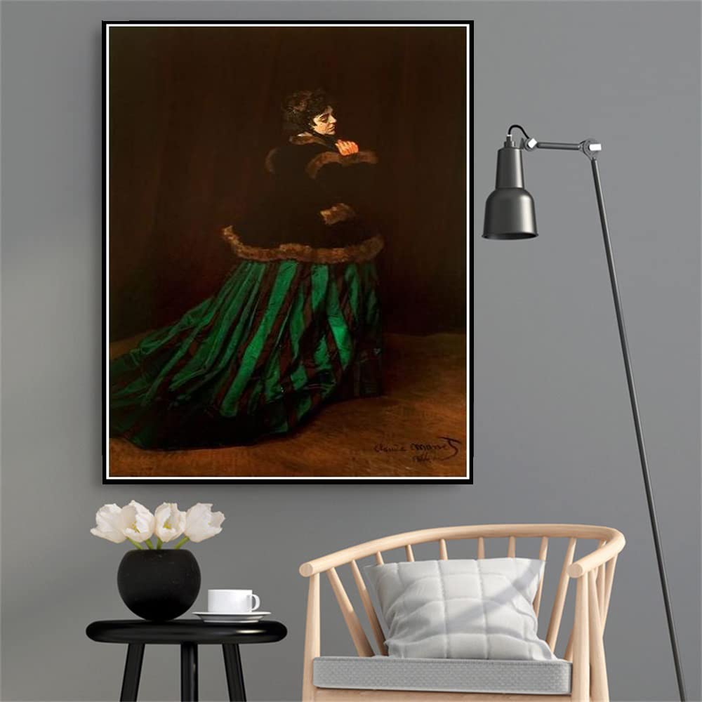 Amazon.com: Camille Also Known As The Woman in A Green Dress Painting by  Claude Monet DIY Diamond Painting Kits for Adults, 5D Full Round Drill  Diamond Painting Kit Embroidery Arts Home Decor :