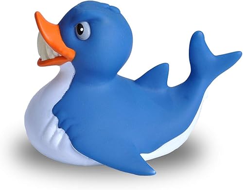 Miniatura 5 de Wild Republic - Patos de goma, juguetes de baño, regalos para niños, 4", Tiburón
