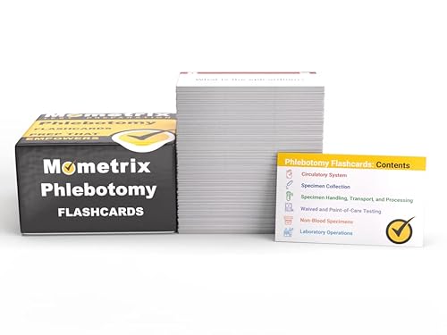 Phlebotomy Study Cards 2024-2025: Phlebotomy Exam Review and Training with Practice Test Questions [Full Color Cards]